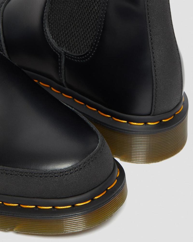 Botines Chelsea Dr Martens 2976 Guard Panel Cuero Hombre Negros | MX 323WNB